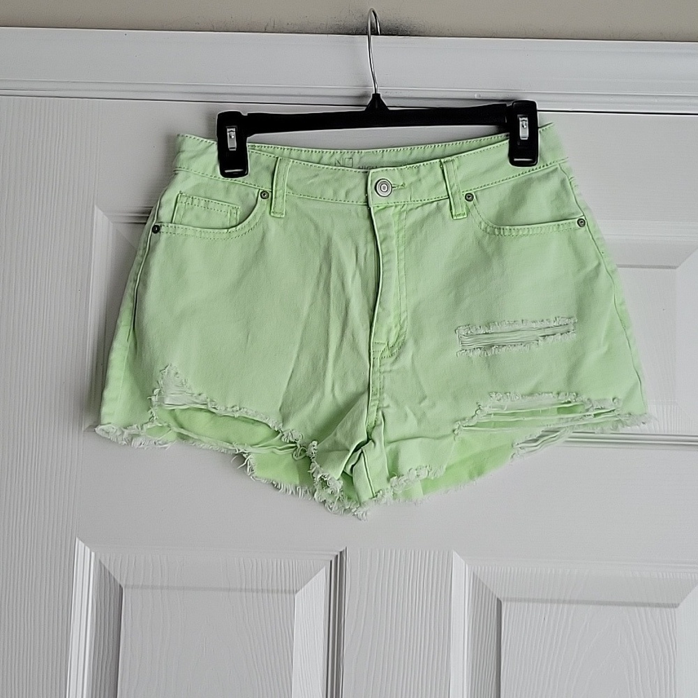 NOBO High Rise Distressed Denim Shorts